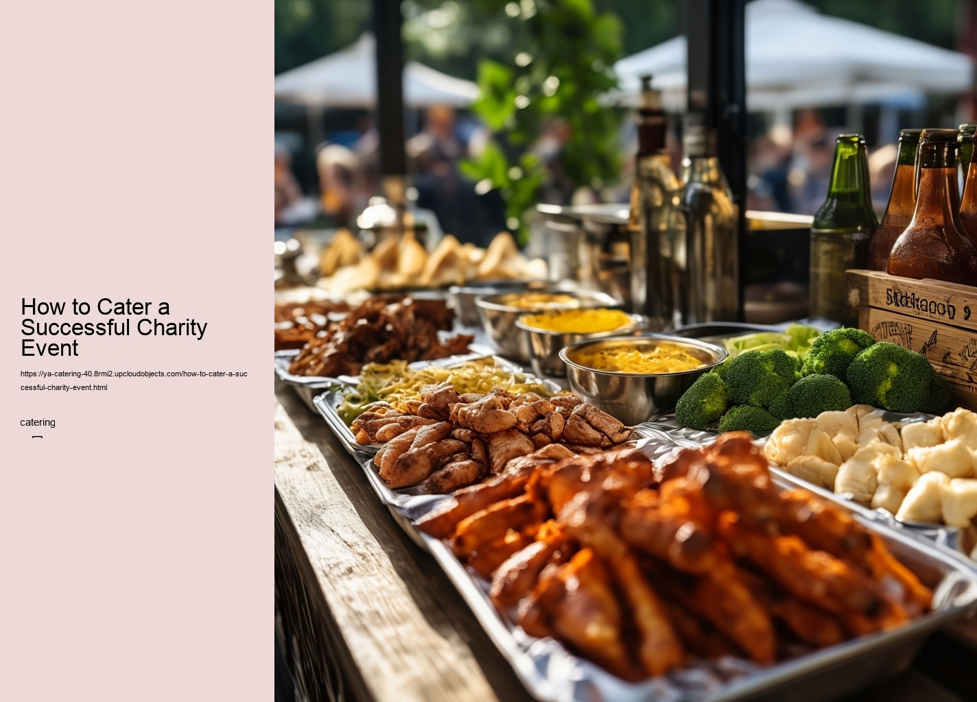 How to Cater a Successful Charity Event